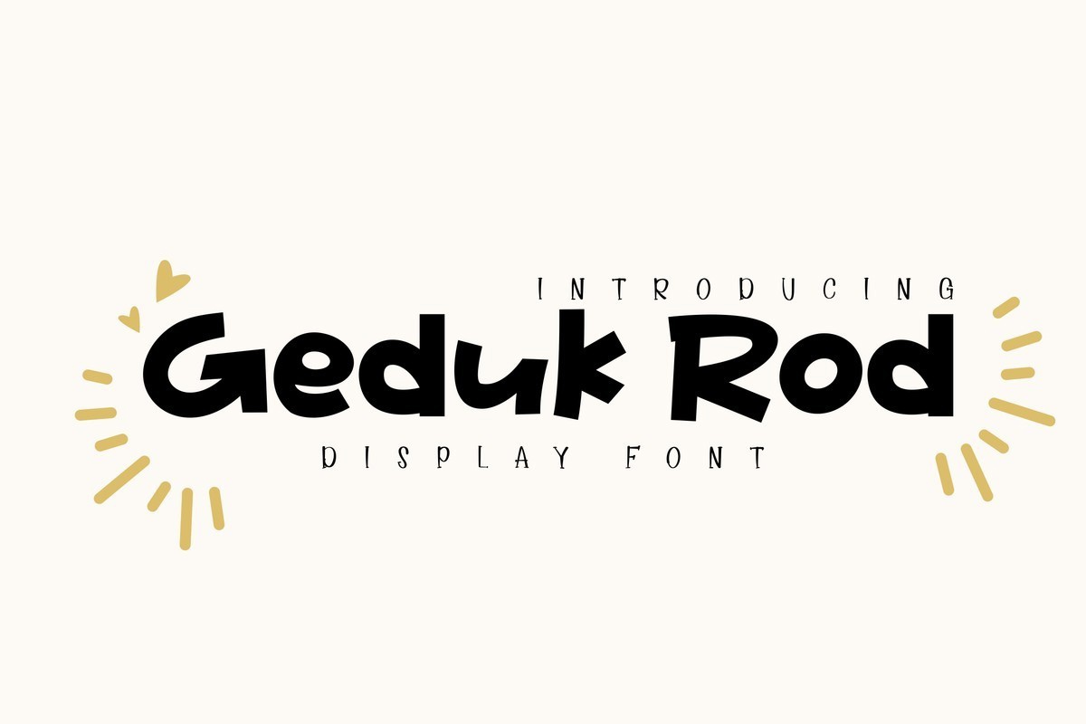 폰트 Geduk Rod
