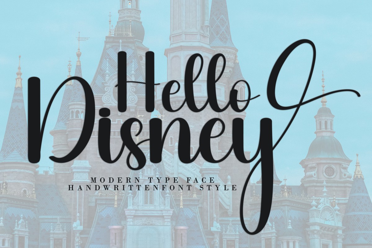 폰트 Hello Disney