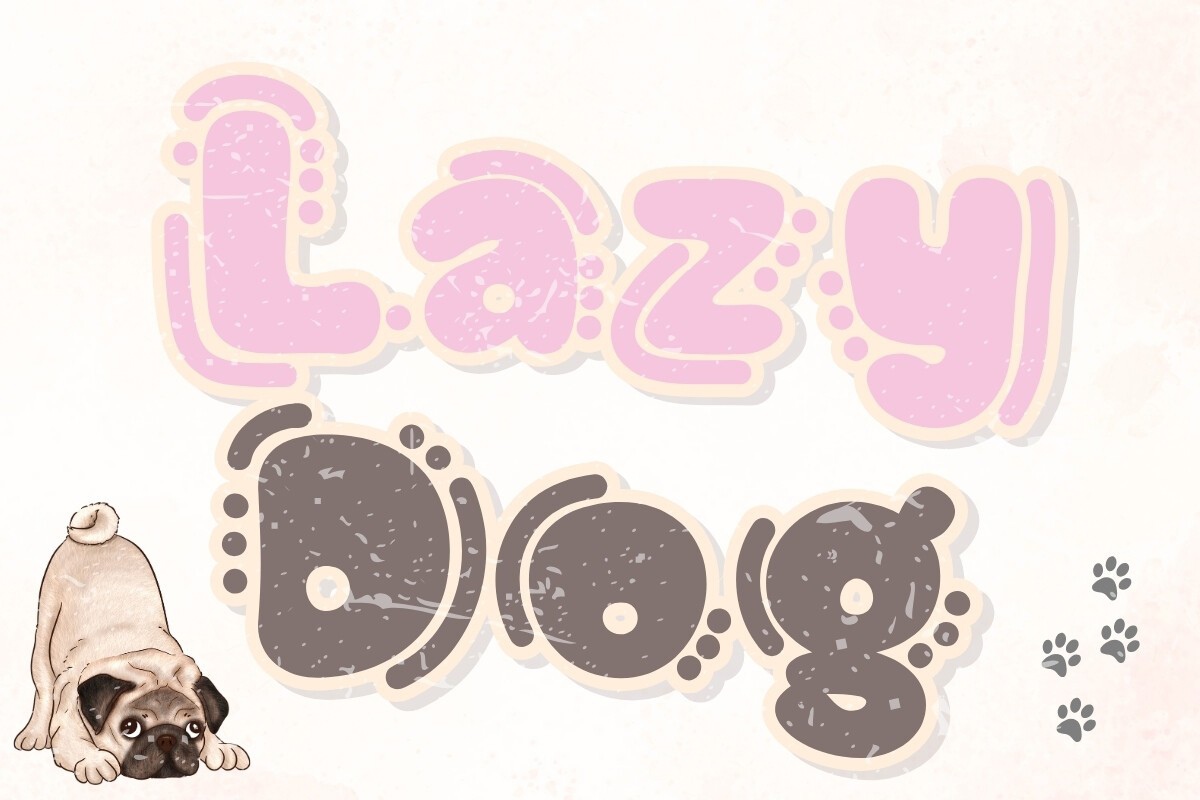 폰트 Lazy Dog
