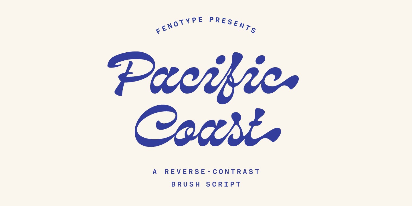 폰트 Pacific Coast