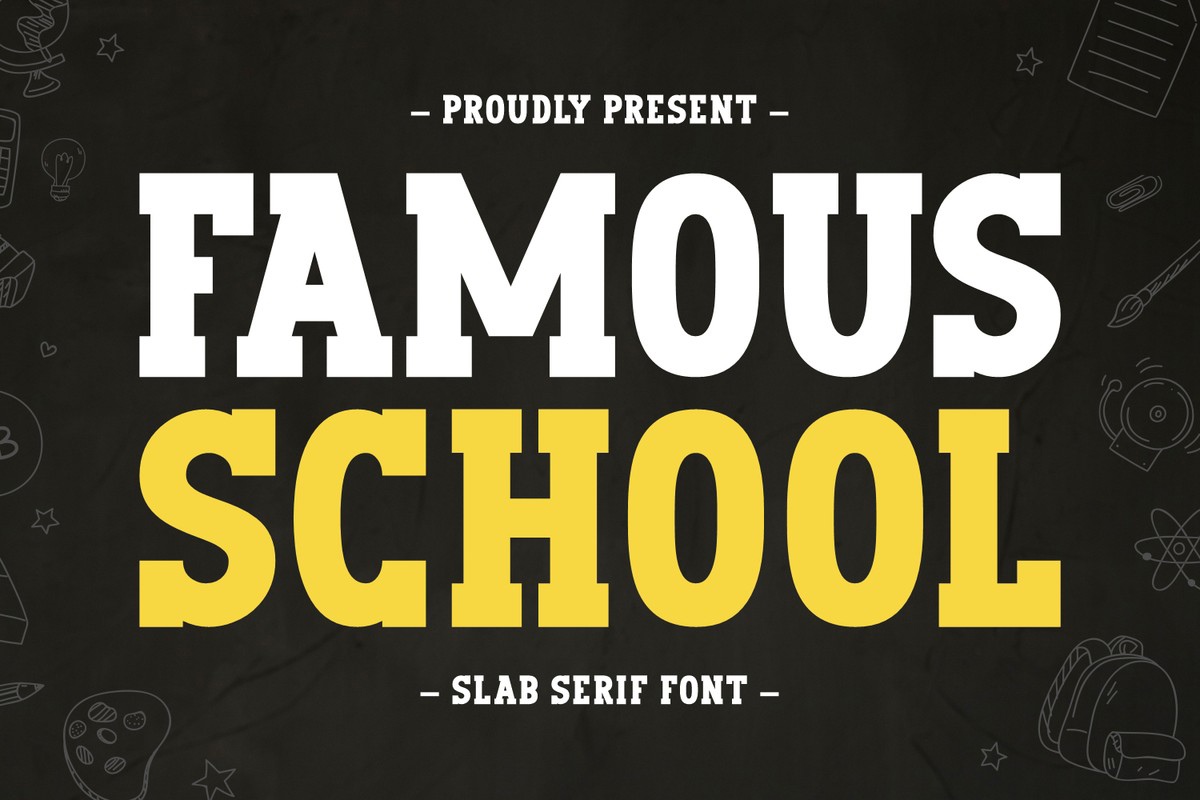폰트 Famous School