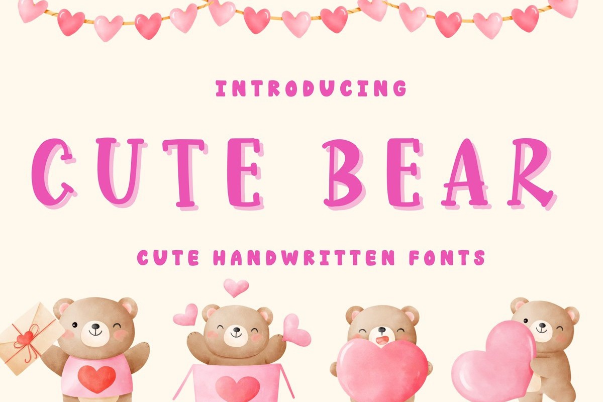 폰트 Cute Bear