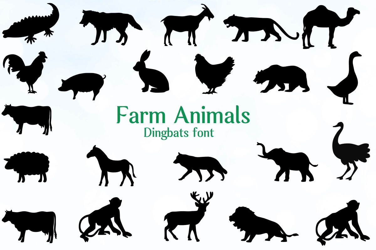 폰트 Farm Animals
