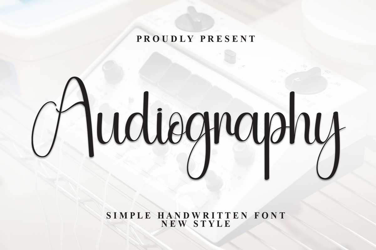 폰트 Audiography
