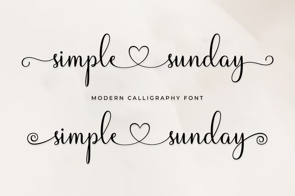 폰트 Simple Sunday