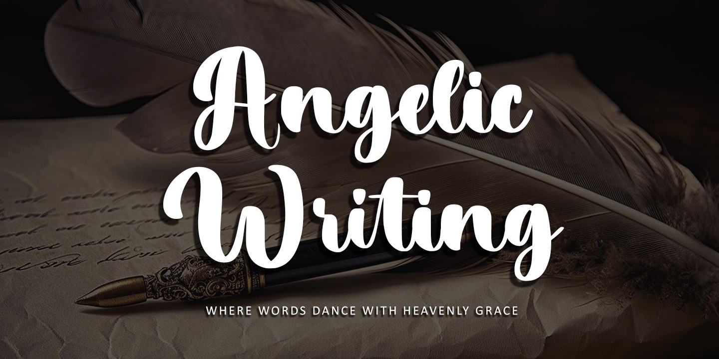 폰트 Angelic Writing