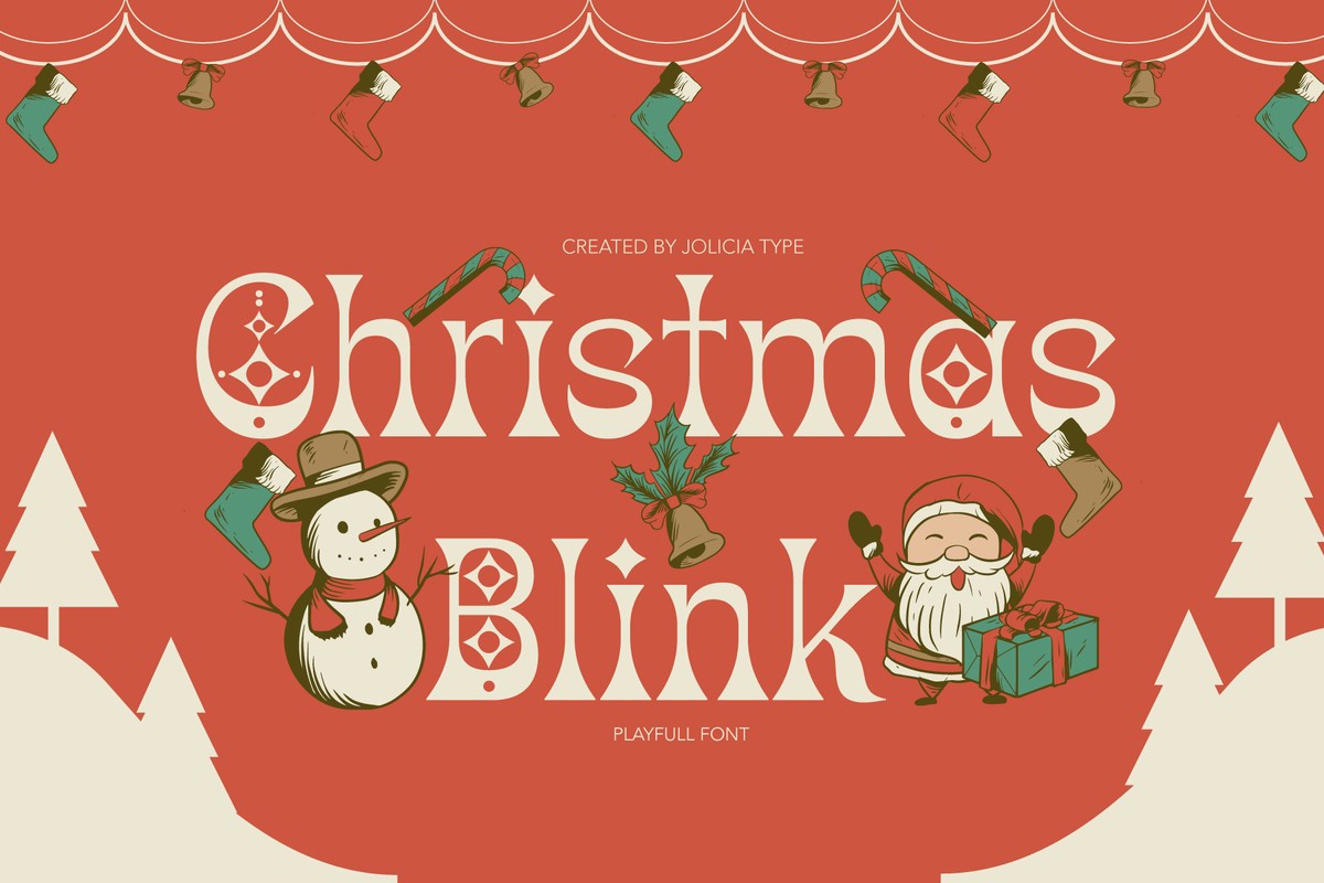 폰트 Christmas Blink