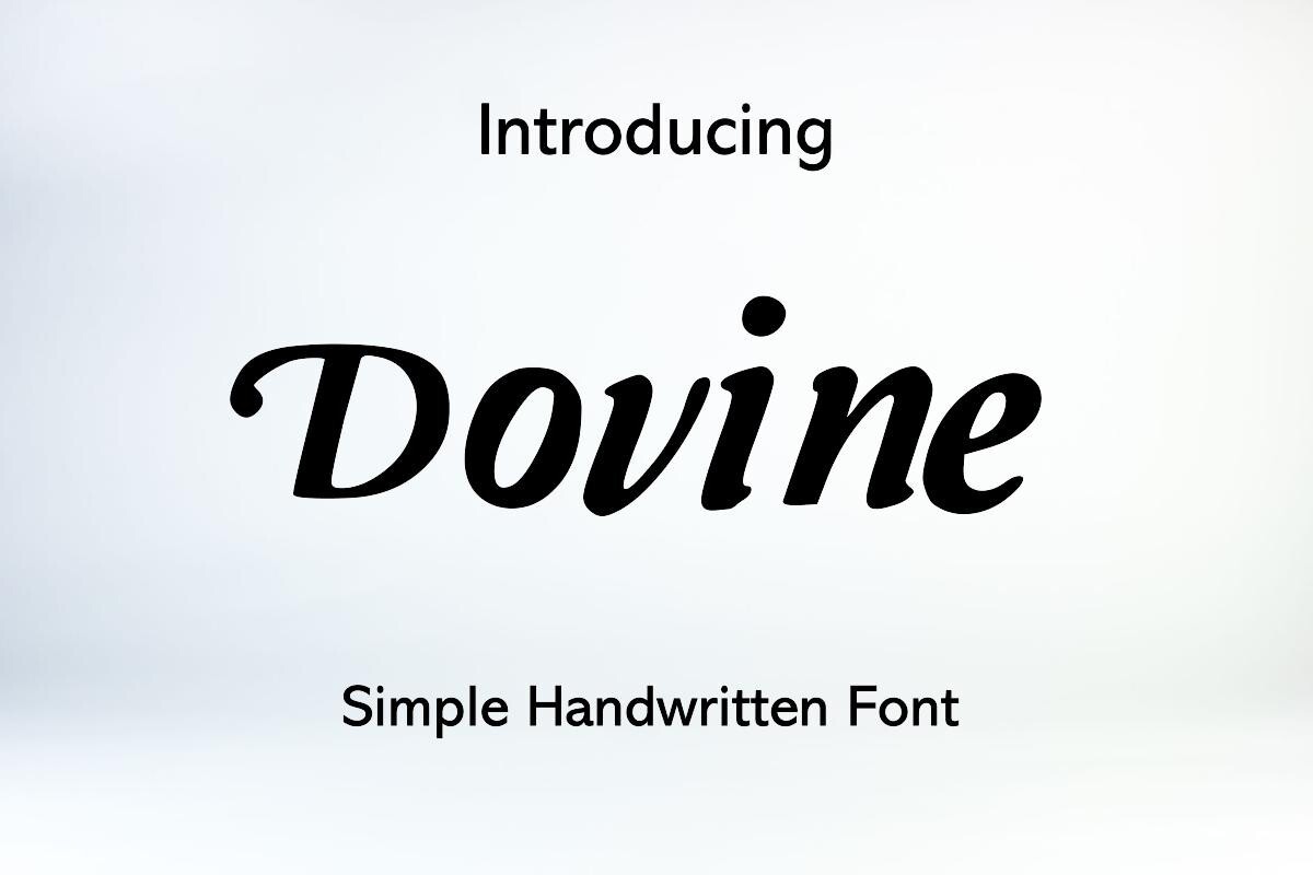 폰트 Dovine