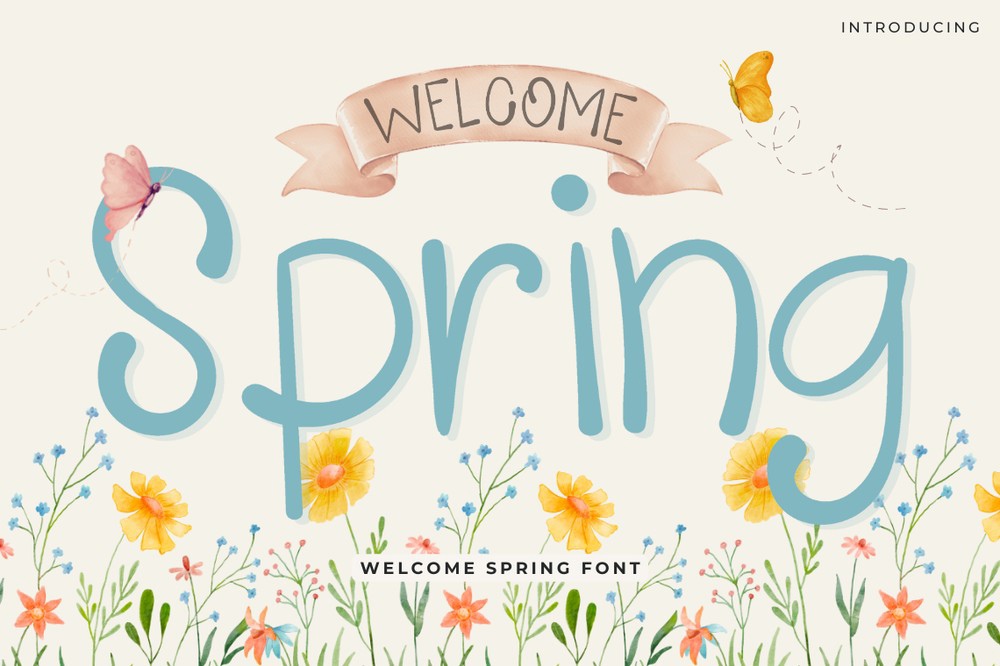 폰트 Welcome Spring