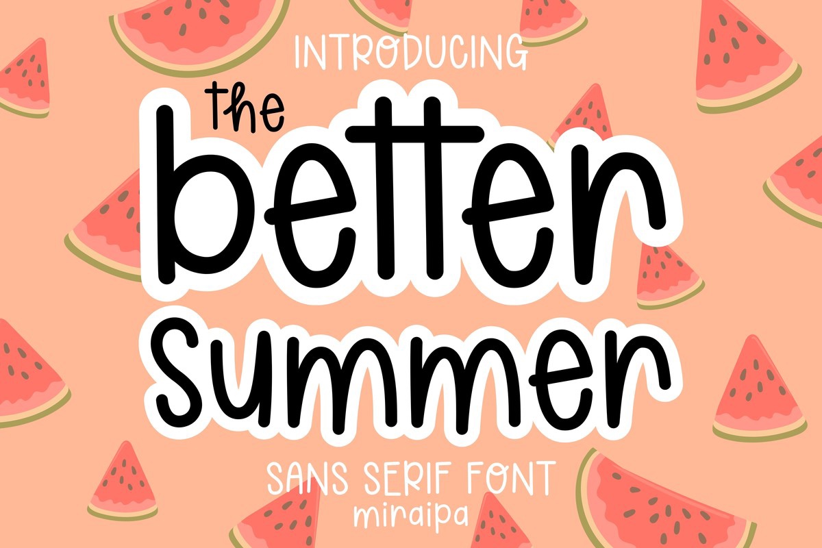 폰트 Better Summer
