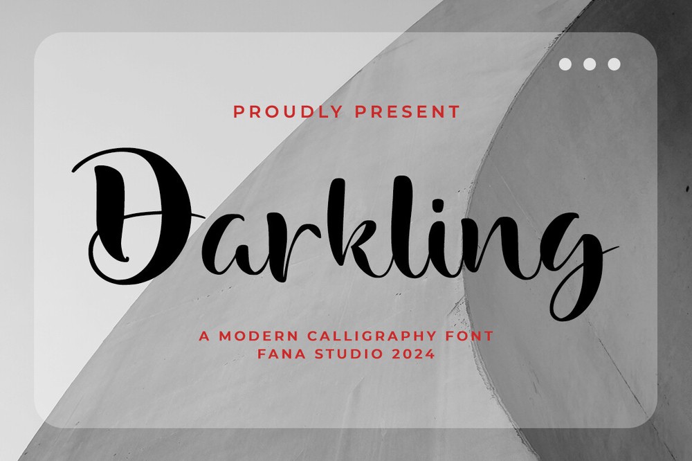 폰트 Darkling