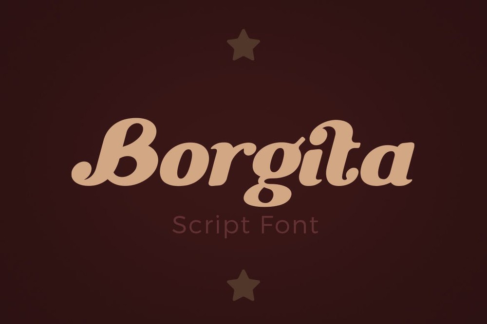 폰트 Borgita Italic
