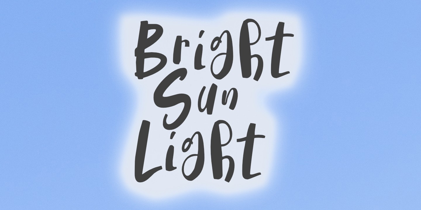 폰트 Bright Sun Light