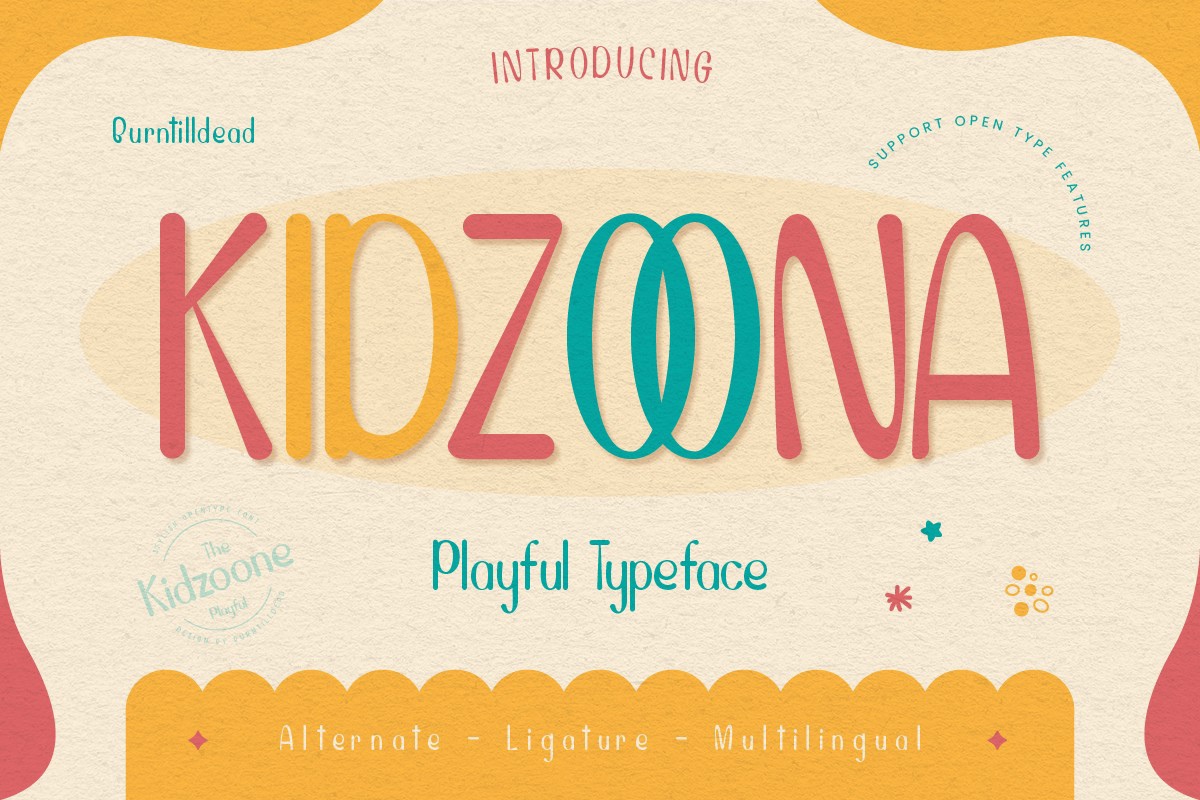 폰트 Kidzoona