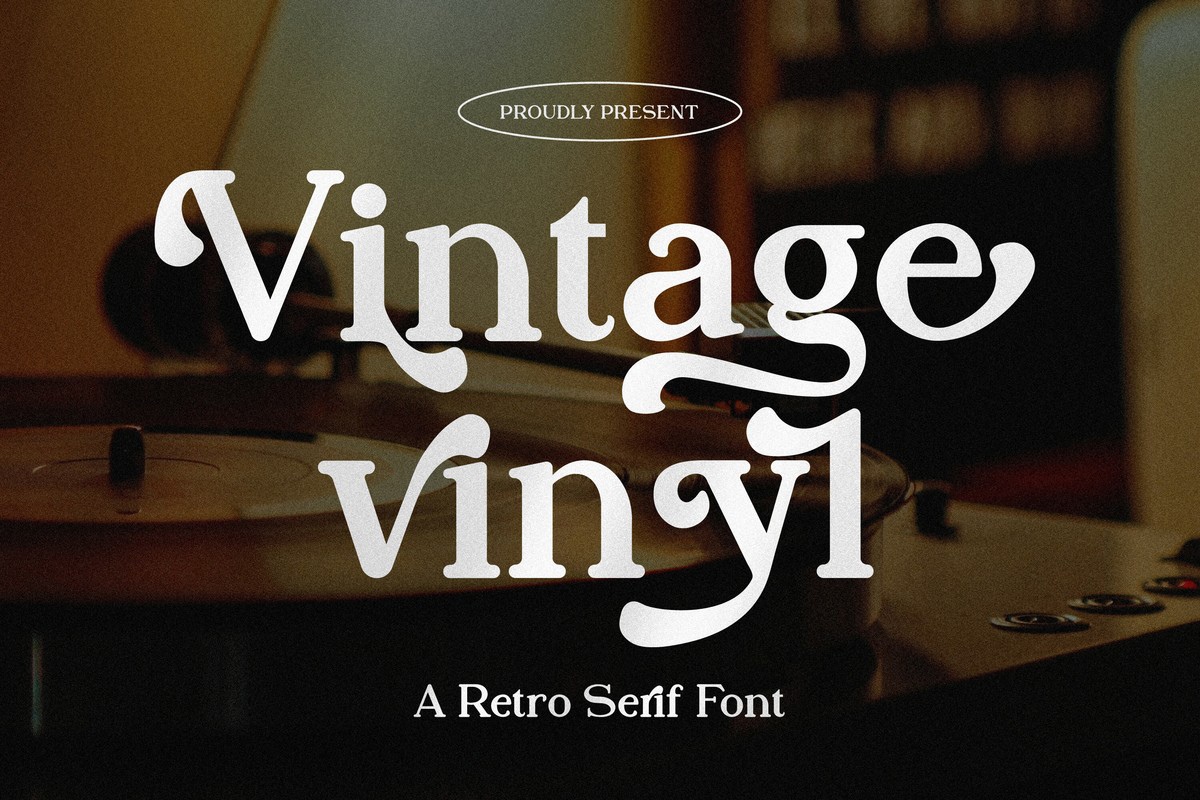폰트 Vintage Vinyl