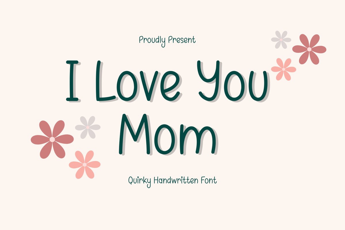 폰트 I Love You Mom