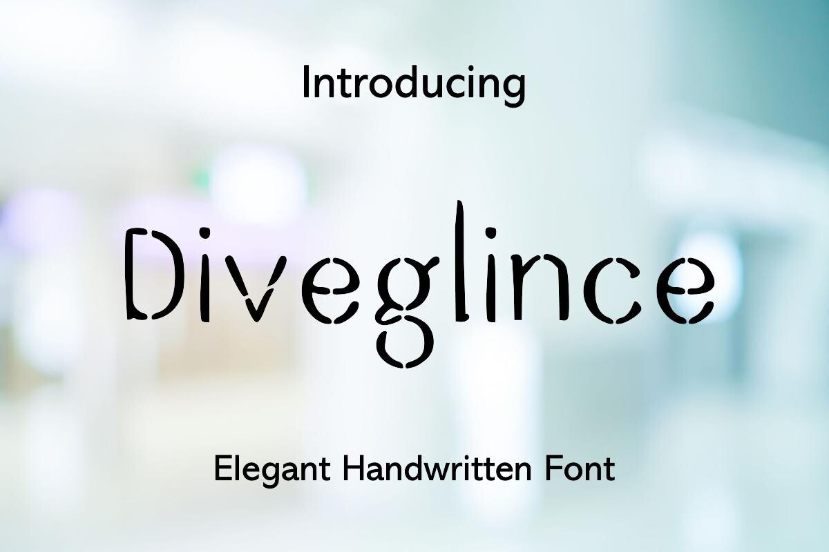 폰트 Diveglince