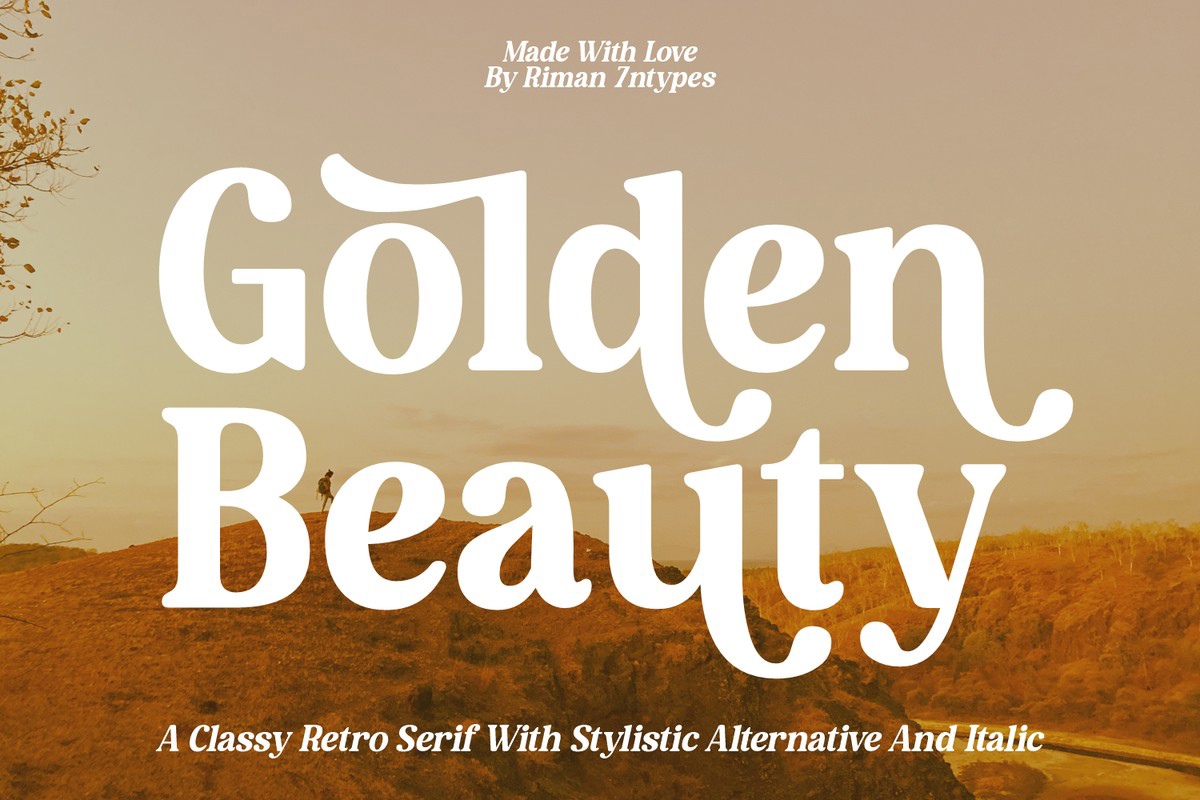 폰트 Golden Beauty