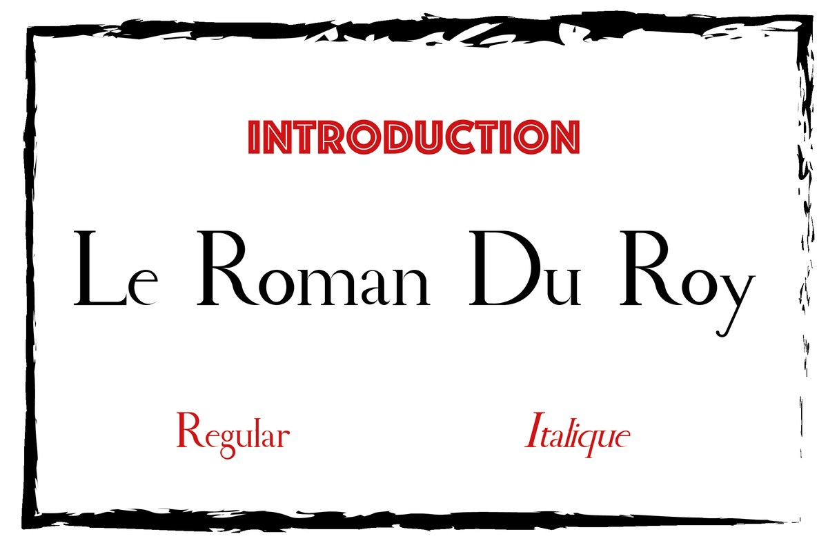 폰트 Le Roman Du Roy