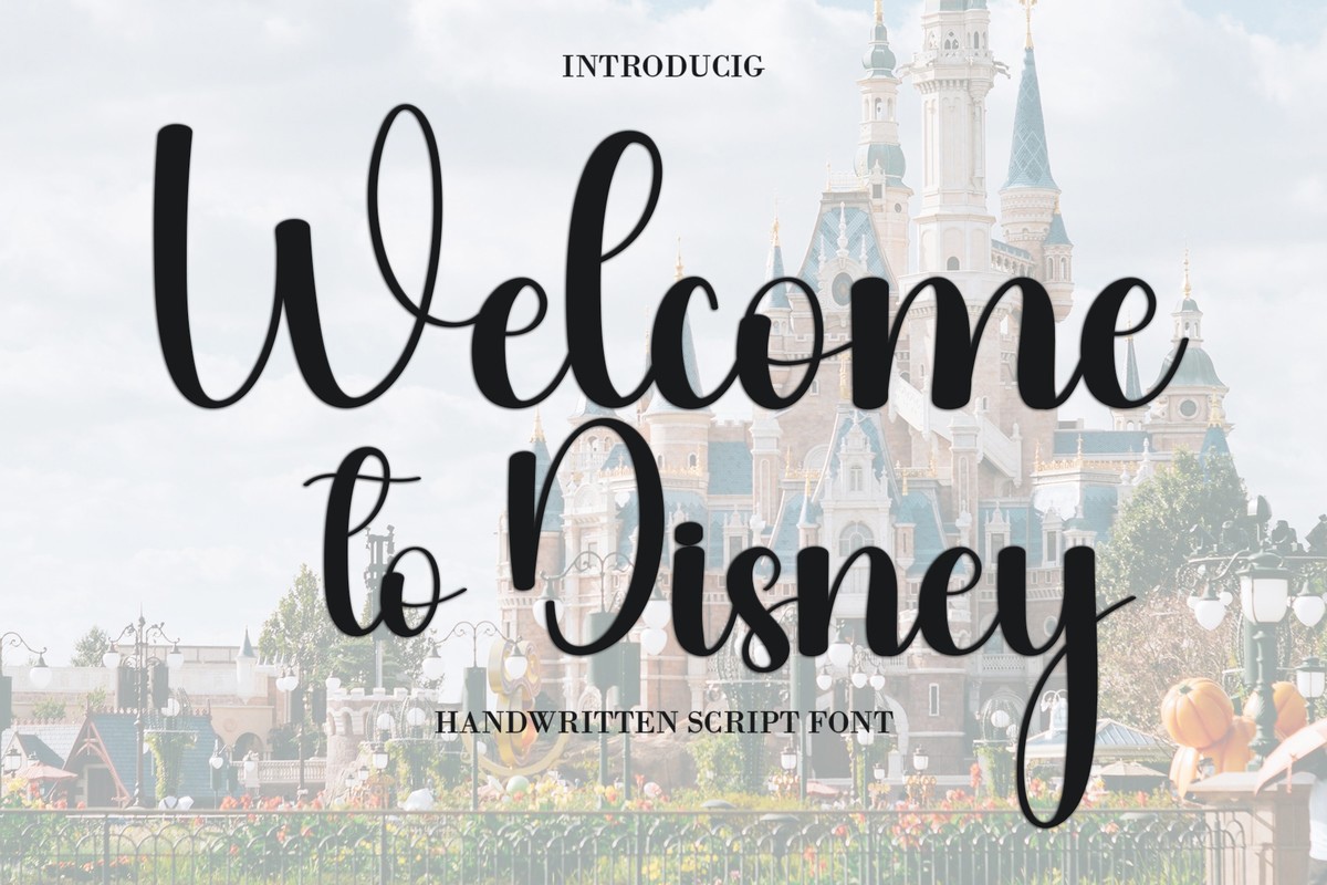 폰트 Welcome to Disney