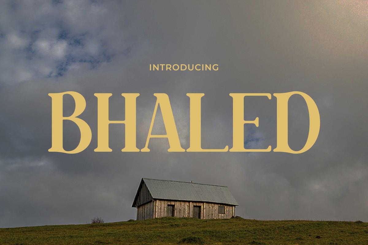 폰트 Bhaled