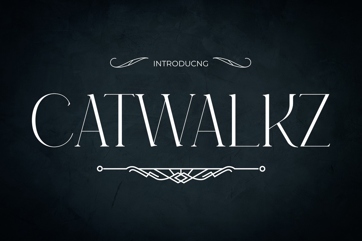 폰트 Catwalkz