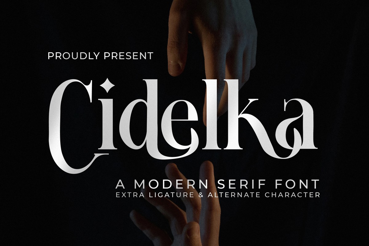 폰트 Cidelka