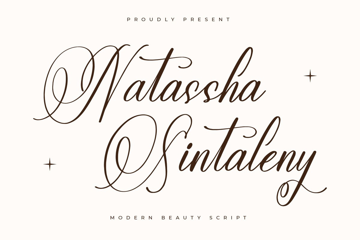 폰트 Natassha Sintaleny