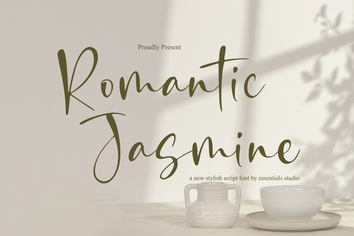 폰트 Romantic Jasmine