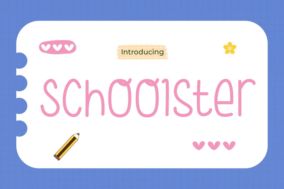 폰트 Schoolster