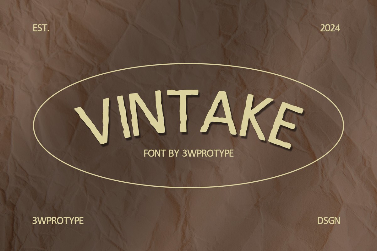 폰트 Vintake