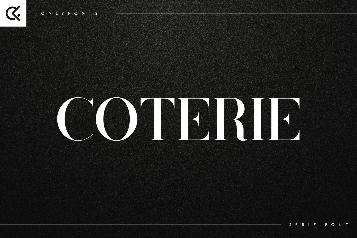 폰트 Coterie