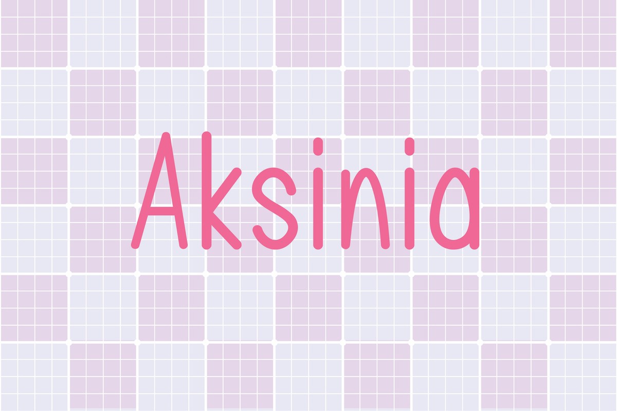 폰트 Aksinia