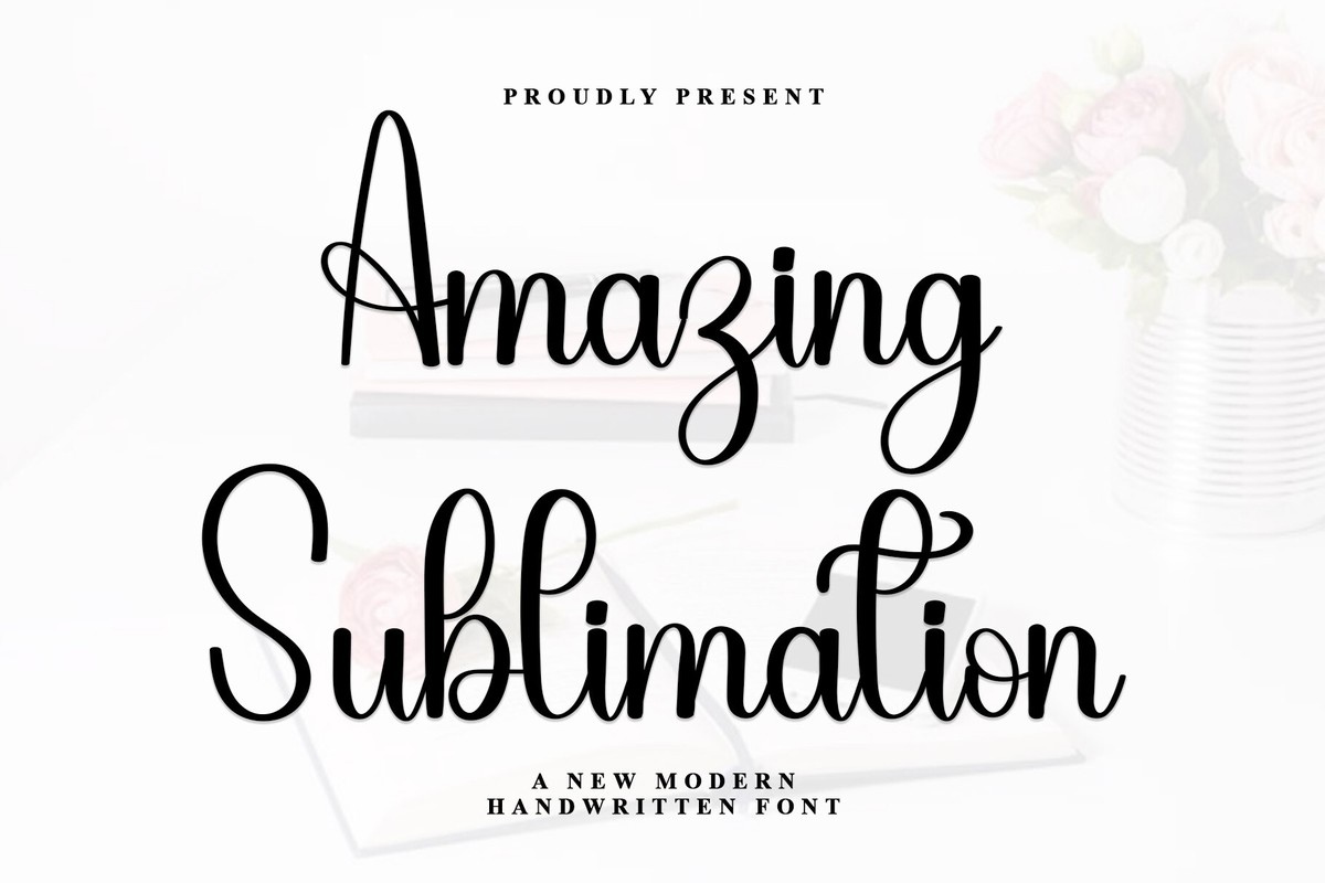 폰트 Amazing Sublimation