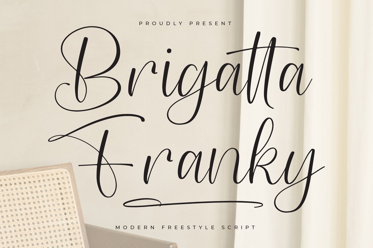 폰트 Brigatta Franky