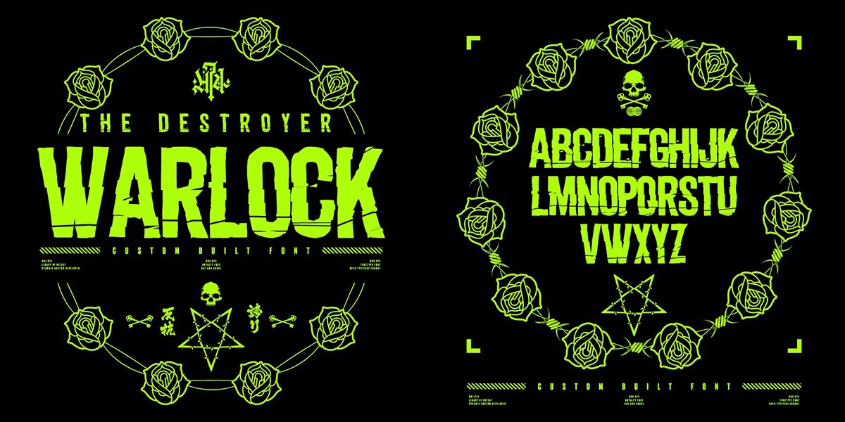 폰트 H74 Warlock