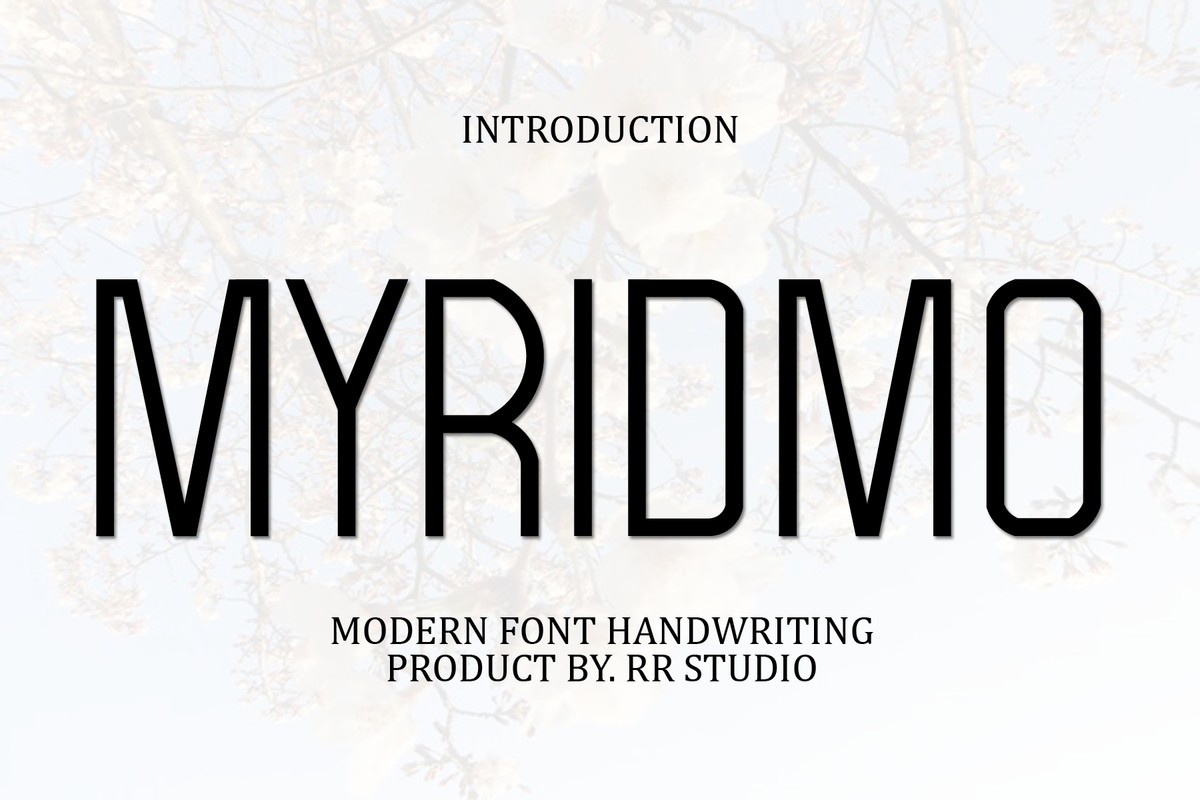 폰트 Myridmo