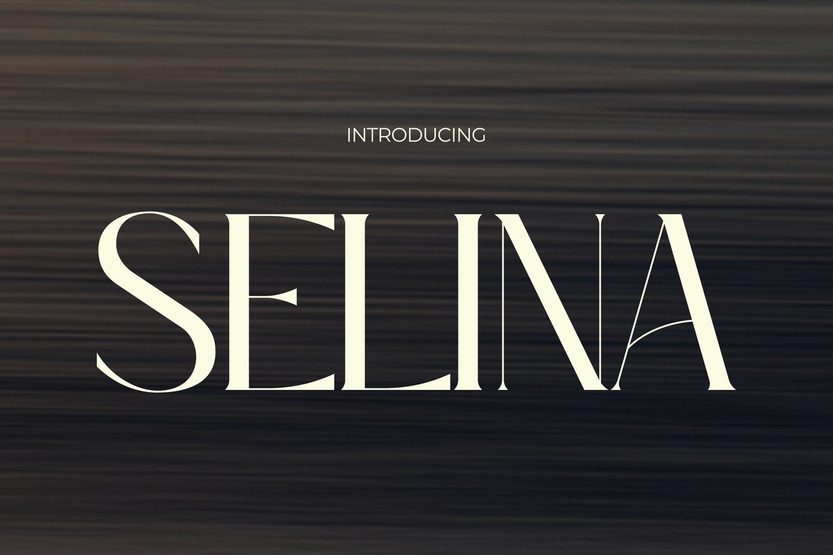 폰트 Selina