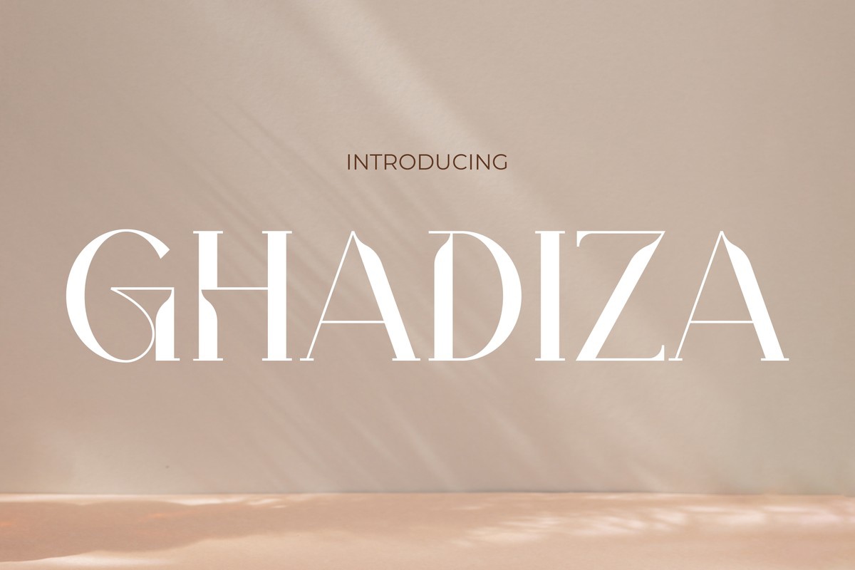 폰트 Ghadiza