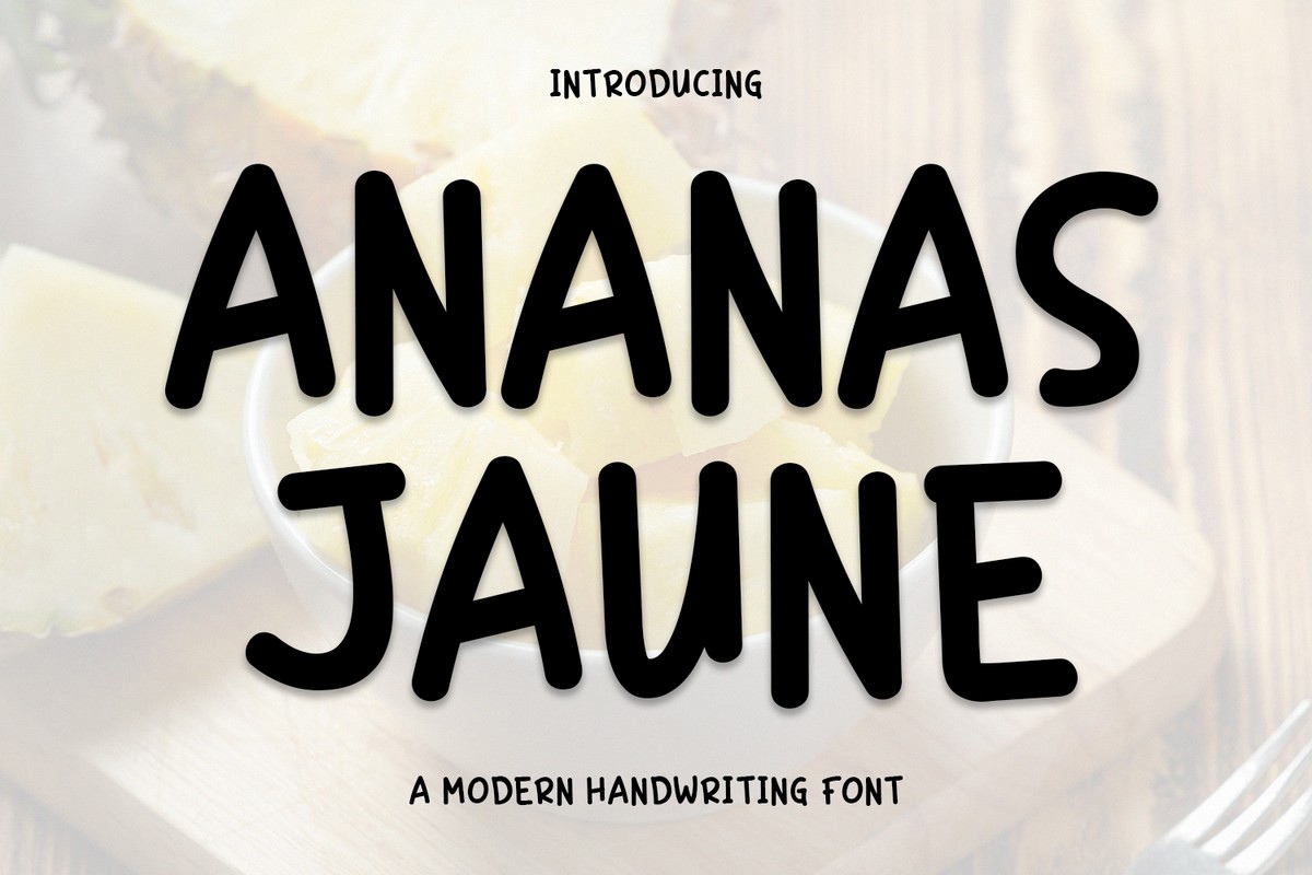 폰트 Ananas Jaune