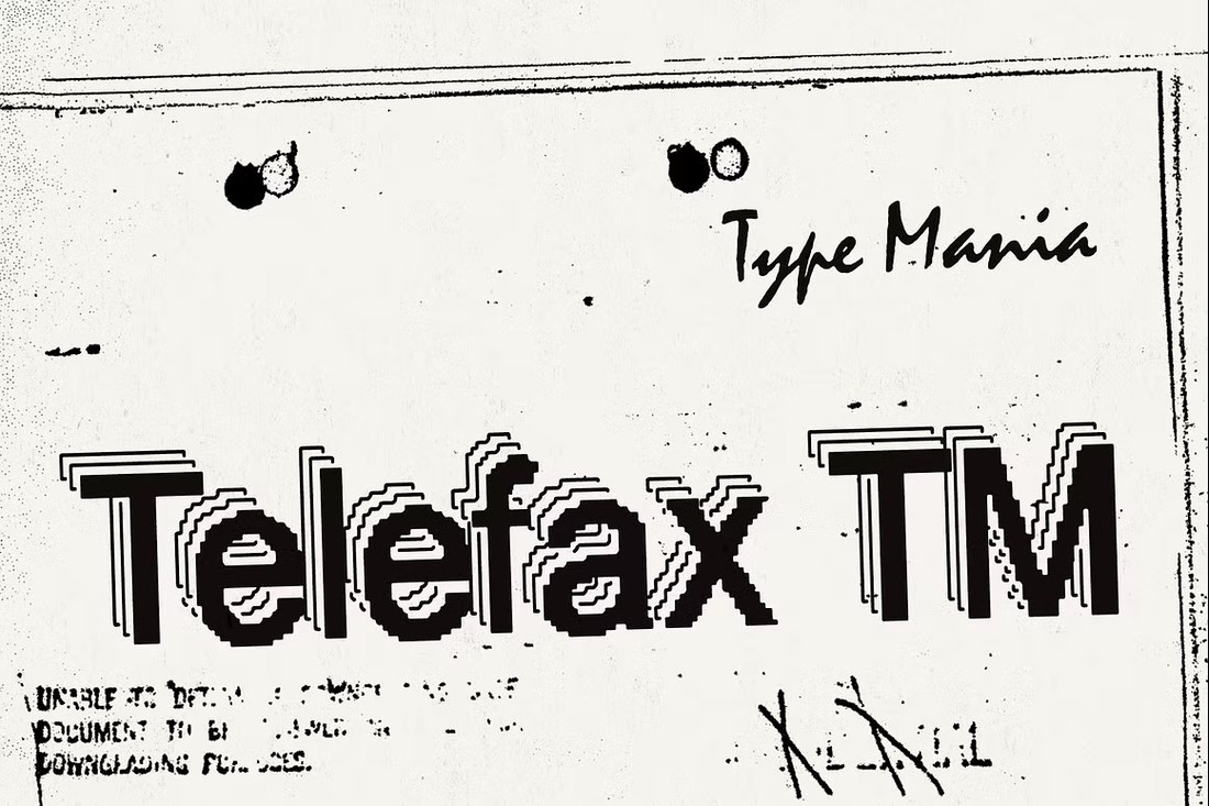 폰트 Telefax TM