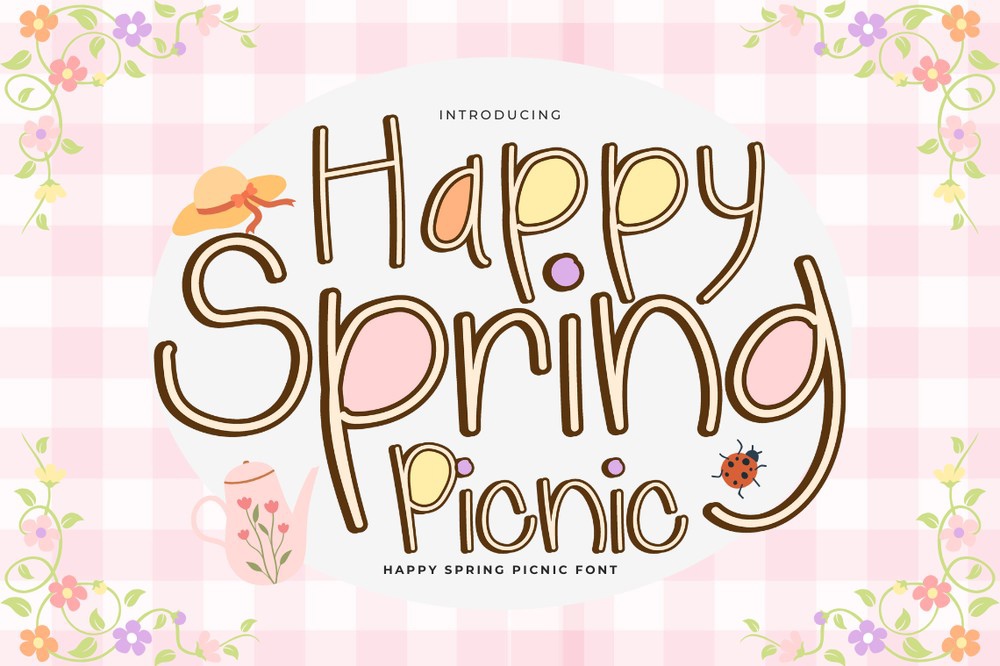 폰트 Happy Spring Picnic