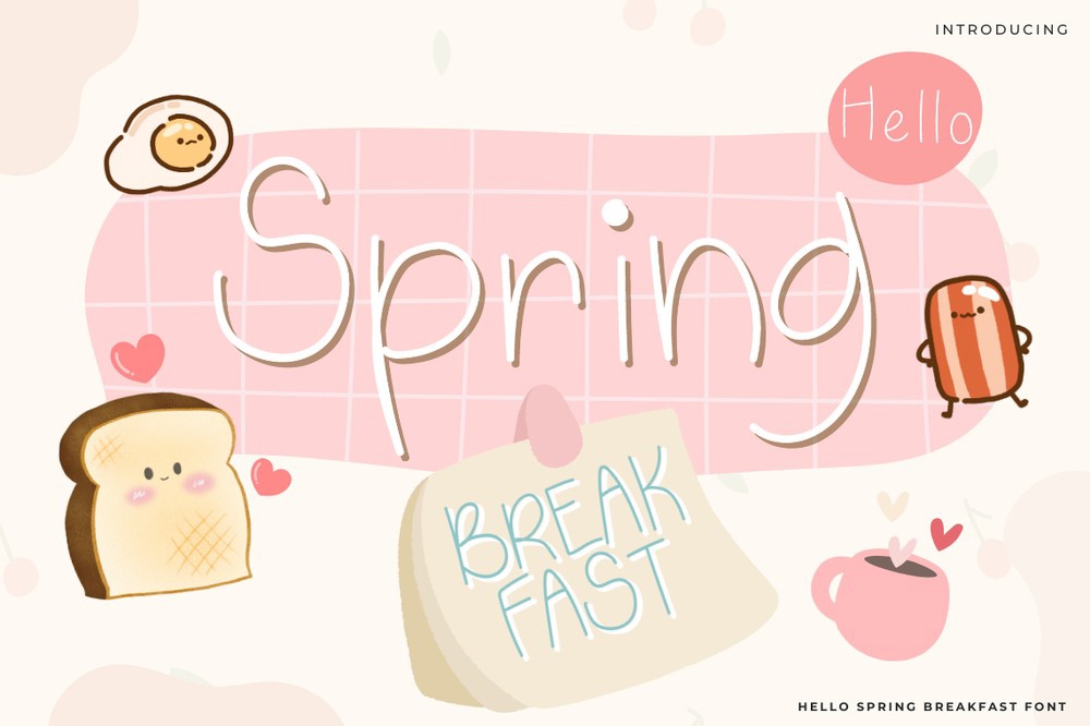 폰트 Hello Spring Breakfast