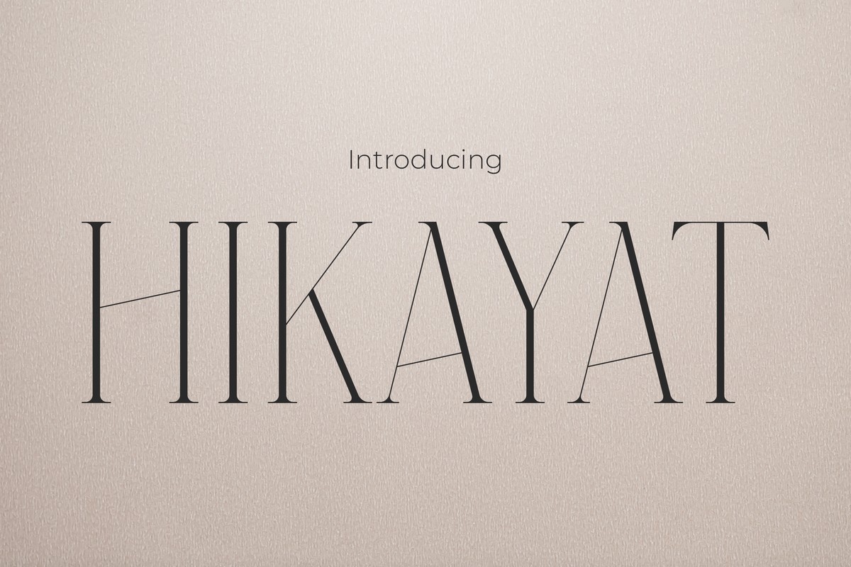 폰트 Hikayat