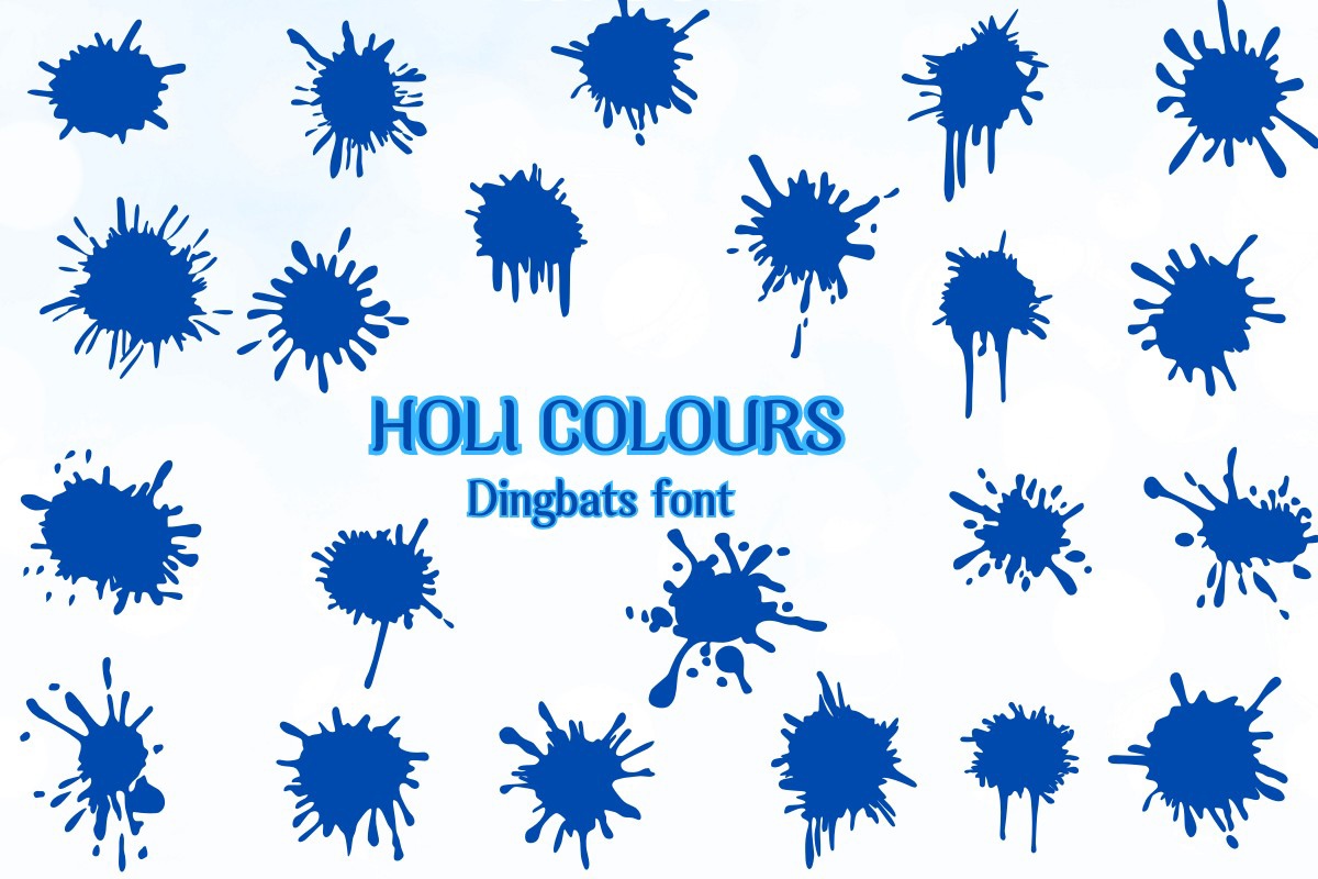 폰트 Holi Colours