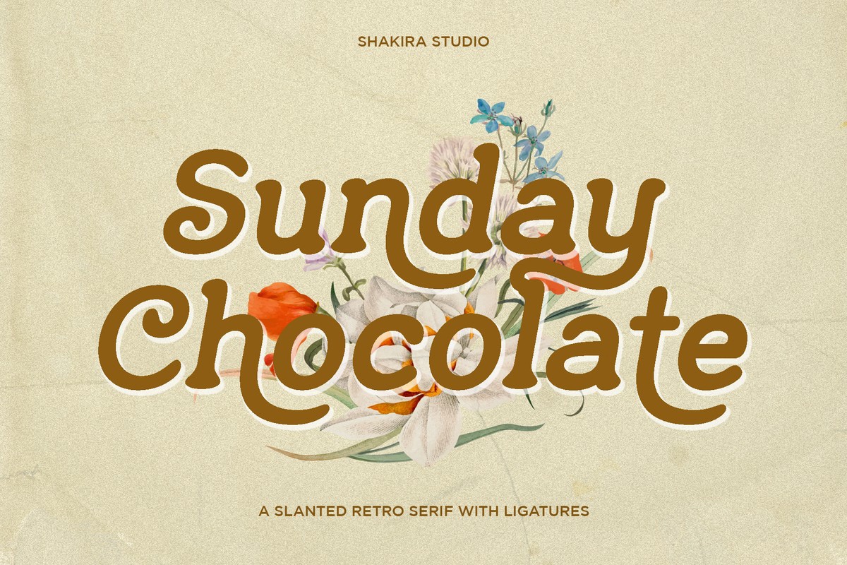 폰트 Sunday Chocolate
