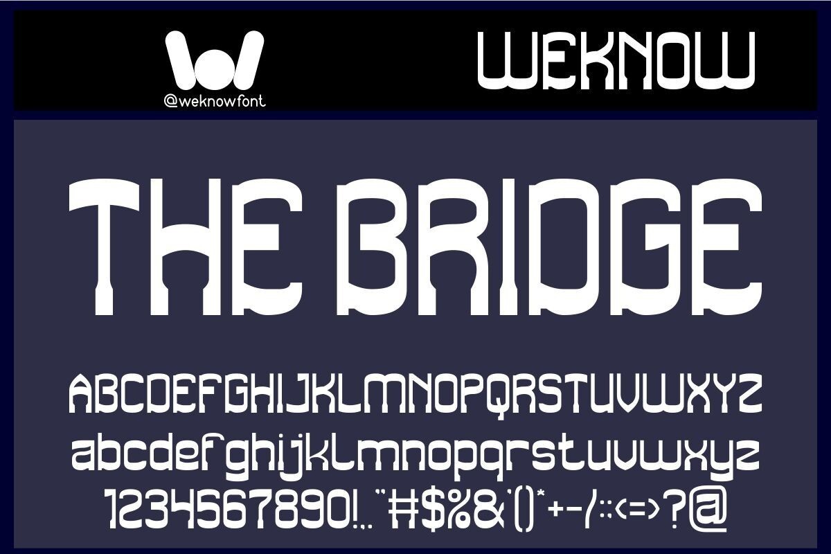폰트 The Bridge