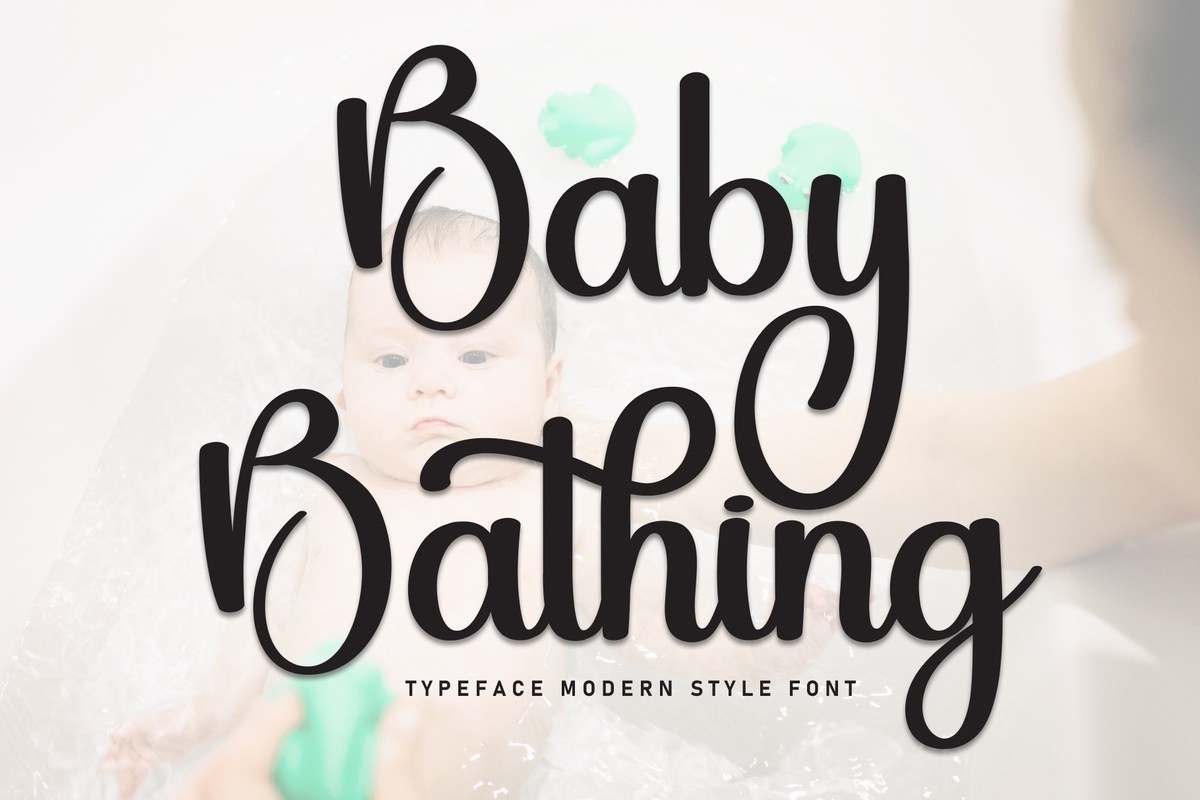 폰트 Baby Bathing