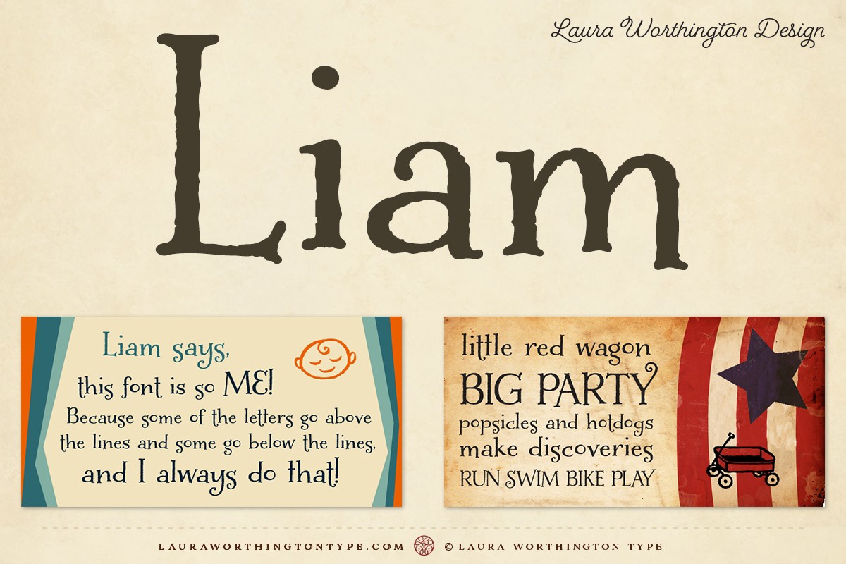 폰트 Liam