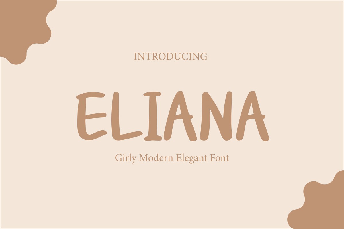폰트 Eliana